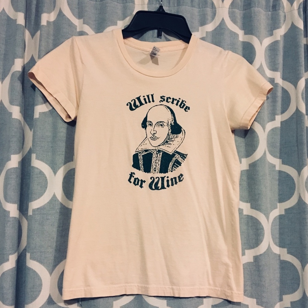 Will Scribe For Wine tee